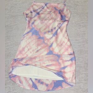 Fashion Nova Mini Tye Dye Dress W/ Side Zipper, Size Large